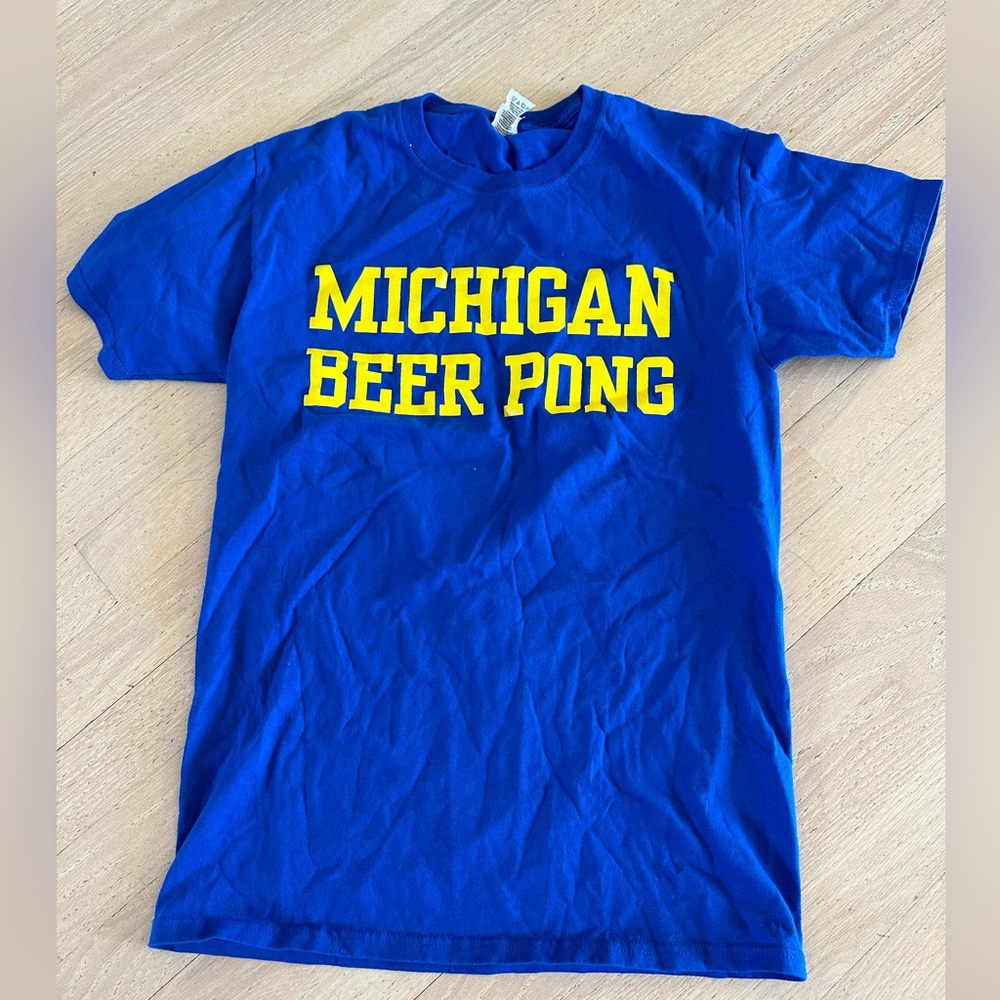 Michigan Beer Pong tshirt